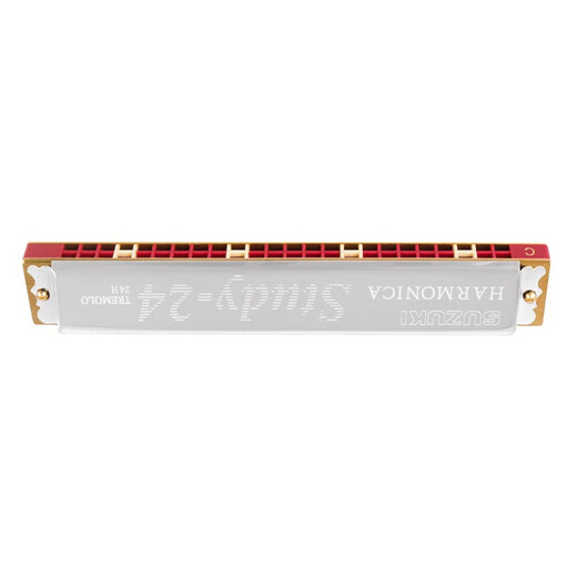 Suzuki (Suzuki) 24-Loch Polyphonische Harmonika Studie-24-Schüler verwenden Klassenzimmerunterricht Anfänger C, um das Einführungsinstrument für erwachsene Einführung in 24-Loch-C anzupassen, um Silber anzupassen [Standard]