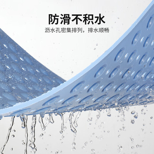 
Yierman Bathroom anti-slip mat Shower waterproof foot pad Bathroom anti-slip mat Massage Yunduo Blue 50*80cm