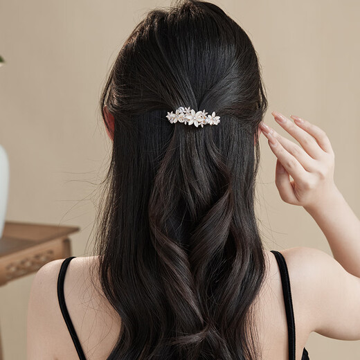 Chimera (CHIMERA) noble horizontal clip on the back of the head, half-tied dual-purpose hair accessory, flower plate hair clip, headdress, birthday gift for girls