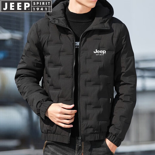 Jeep Spirit Ropa de algodón Jeep Ropa de pan para hombres Manga larga Jacket de invierno Invierno Invierno Ropa de algodón Top Grey XL (120Jin [Jin es igual a 0.5 kg] -135Jin [Jin es igual a 0.5 kg])