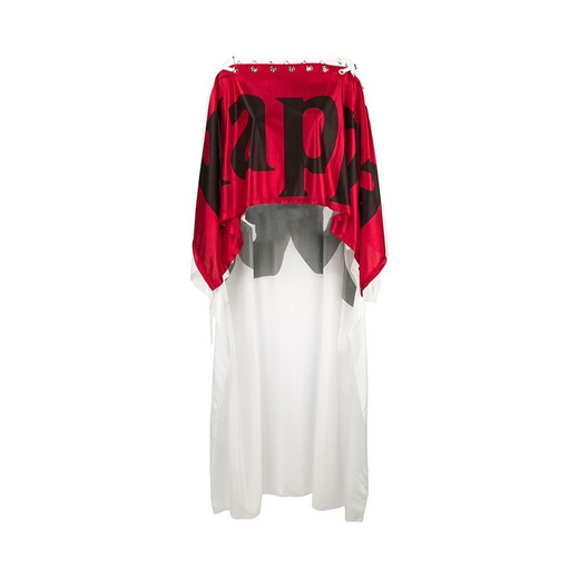 Faith Connexion Windbreaker Women's Long Spliced Letter Print Fashion Versatile Red Jacket Windbreaker W1765T00010 C029 Red