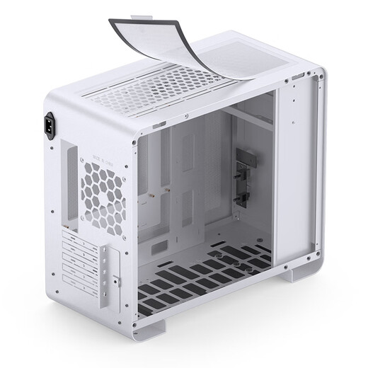 JONSBO U4 Mini white MATX chassis (MATX motherboard/360 cold arrangement/side transparent tempered glass/supports back-plug motherboard/330-420mm graphics card)