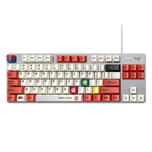 罗技（Logitech）K835机械键盘 G102二代游戏鼠标有线鼠标电竞流光灯效吃鸡鼠标轻量化小手鼠标 K835青轴+红白键帽+G102黑+防滑贴+鼠标垫
