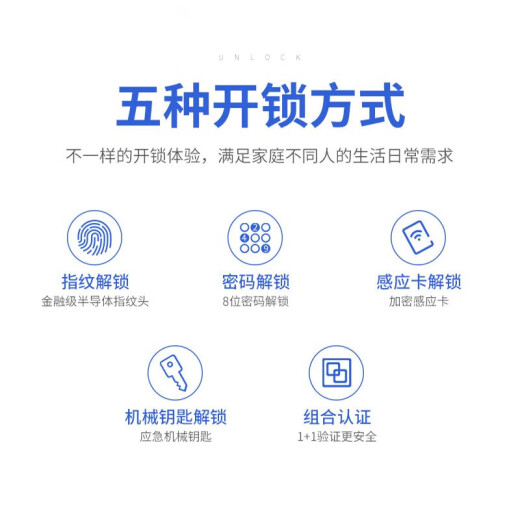 樱花智能锁樱花智能锁DZ-6622指纹锁一握即开家用防盗门密码锁电子门锁智能门锁