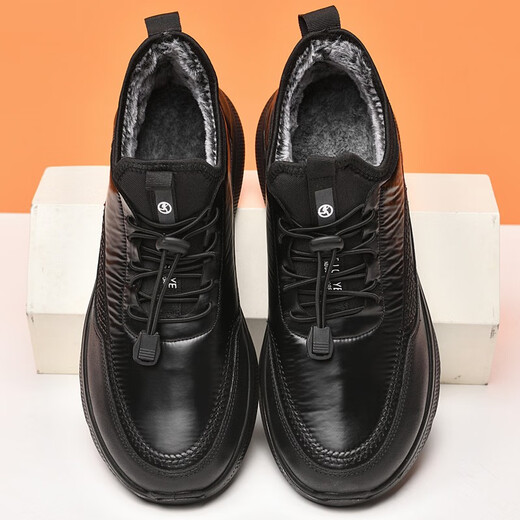 
Shiying winter old Beijing cloth shoes for men warm cotton shoes for men for the elderly, anti-slip plus velvet thickened middle-aged and elderly dad shoes waterproof M9901 men's black [rabbit hair] 43