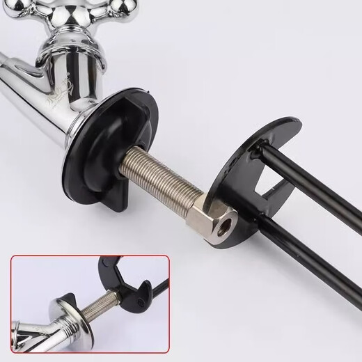 Shouli Multifunctional Sink Wrench Bathroom Faucet Wrench Hose Four-claw Hex Wrench Bathroom Maintenance and Disassembly Special Sink Wrench A+B Type Metal Seven Bayonet Two Pack