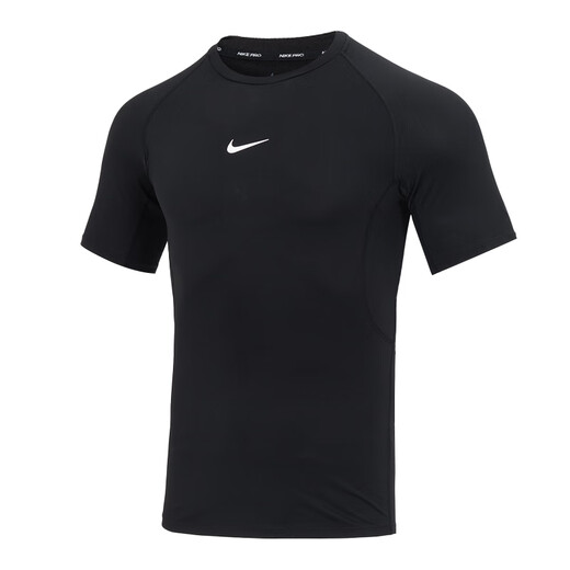耐克（NIKE）短袖T恤男2025夏季新款运动服快干休闲上衣健身服跑步训练紧身衣 黑色/DRI-FIT快干 L
