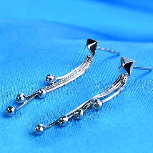 Pt.Charm Platinum Earrings Platinum Earrings pt950 Earrings Women's Earrings New Products Valentine's Day Gifts Chinese Valentine's Day In Stock 4-4.1g Pair