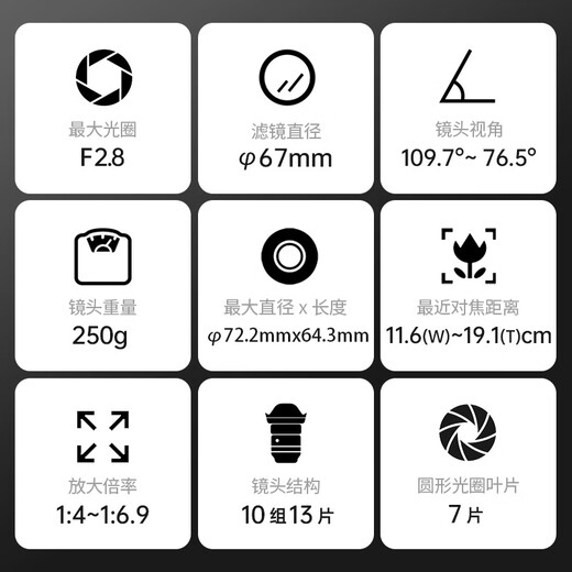 SIGMA 10-18mm F2.8 DC DN Contemporary half-frame mirrorless constant large aperture ultra-wide-angle zoom lens (Fuji X mount)