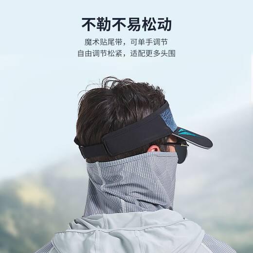 Amadeus Degora Fishing Sunscreen Hollow Top Hat Sunshade Long Tongue Men's Summer Breathable Peaked Hat Luya Fishing Hat Starry Sky Blue One Size