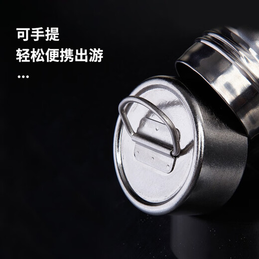 TAIC Titanium Pure Titanium Large Capacity Sports Outdoor Water Bottle Fitness Cycling Back-Type Bottle Cover Single Layer Portable Monet Hanhai Blue 1000ml