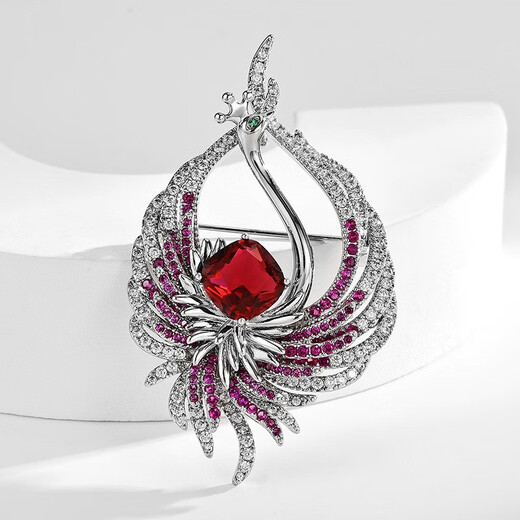 Marco Bizzarri brand brooch Wings Phoenix brooch high-end women's exquisite personalized corsage pin luxury accessories design gift box blue Mother's Day and Teacher's Day gifts for teachers