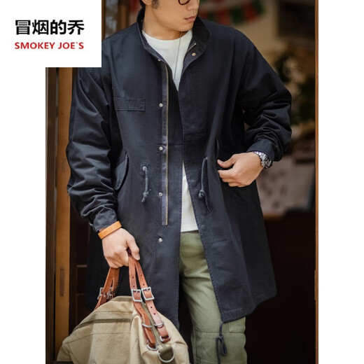 UXST上弹工装美式M51派克服鱼尾野战风衣军绿大衣斗篷外套男士中长款 军绿色 XL