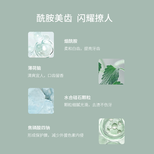 Tondi 烟酰胺美白牙膏去黄去牙渍热销第一清新口气持久锁白150g护牙龈