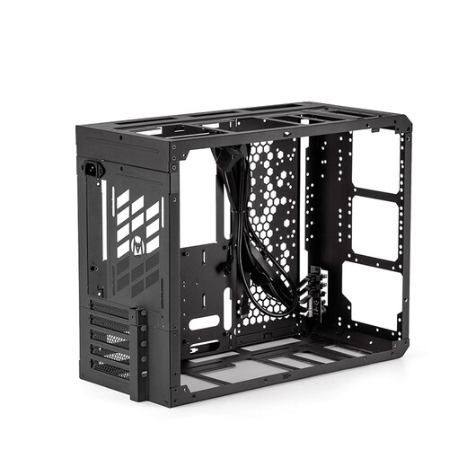 方糖机械大师 酷方C34Pro   小型ATX/EATX主板 支持360水冷 台式侧透 便携桌面方案 铝合金 便携 手提机箱 典雅黑AIR版