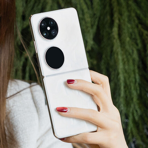 Huawei pocket2 small folding screen new mobile phone 24th issue | interest-free flip folding Hongmeng system NFC two-way Beidou satellite news 2024 launch high-end flagship 3X Rococo white 12G+256GB official standard configuration