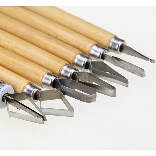 Customized carving knife V-shaped knife U-shaped knife Main knife Hand knife Chef's carving knife Opened Q1 No. 6 V-shaped knife (single price)