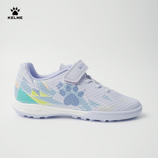 
KELME football shoes for youth TF nails game sneakers breathable student anti-slip wear-resistant football shoes light purple 34