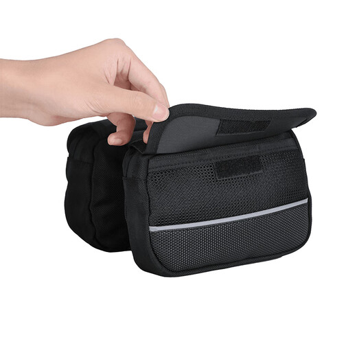 Xidesheng bicycle bag double saddle bag road mountain bike tube bag waterproof multi-functional beam bag front bag riding equipment white