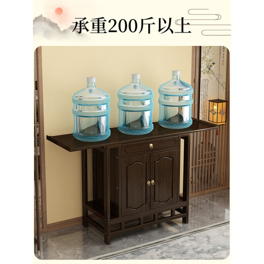 茗雅泰新中式供桌竹木玄关柜香案家用现代菩萨奉桌财神爷条案佛台 80长[升级款带抽高门款]