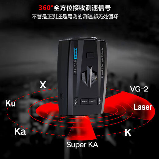 2025 New Car Electronic Dog Full-Frequency Pure Radar Mobile Speed Measurement Vehicle-mounted Early Warning Device Free of Upgrade for Trucks 12V Free of Upgrade for Small Cars (Mobile Speed Measurement)