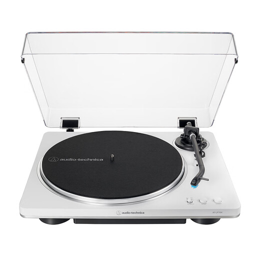 Audio-Technica AT-LP70X vinyl record player, fully automatic belt drive, dual speed record player, retro phonograph, record player, professional audio LP70XBT Black Silver + Yamaha WS-B1A