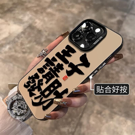 Príncipe de Filipinas Volviendo al Lin, por favor, haga una fortuna Apple iPhone 15 New 14 Color plateado Sils Frosted Shell 13Promax12 macho 11xrxs imd color plateado-black-jh1105 Prince por favor haz una fortuna manzana 15
