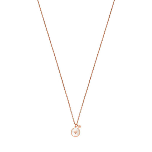 EMPORIO ARMANI Armani women's necklace peach heart mother-of-pearl pendant necklace birthday gift for girlfriend EGS2903221