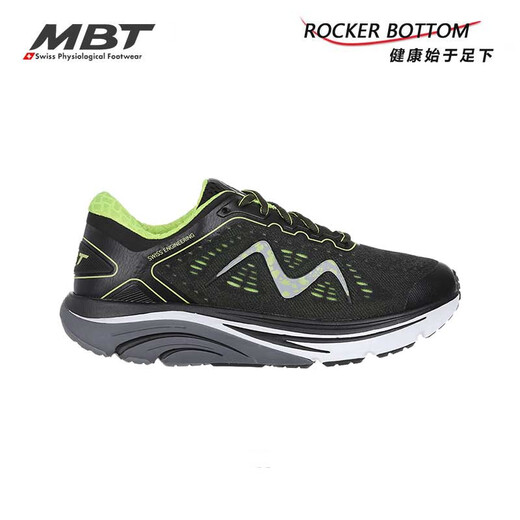 
MBT curved bottom men's thick sole arch support healthy running shoes to relieve heel pressure Pushing cushioning 2000 1585Y black 44.5 (10.5)