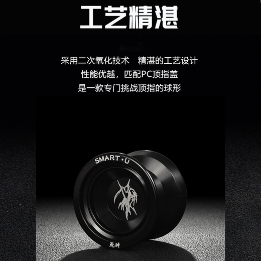Yuan Clan Yo-Yo Professional Game Ball Dead Sleep Yoyo Алюминиевый сплав соревновательный сплав Yoyo Ball Toys Snow Demon Camouflage Blue [с пятью частями]