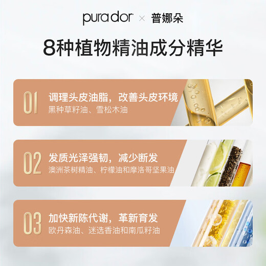 Purador Purador Anti-zerstruktes Haarwachstum Shampoo 473ml Roségold Haare haarthaarige Kopfhaut Shampoo aus den USA importiert