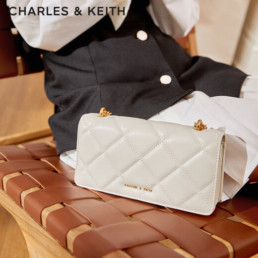 CHARLES/KEITH Diamond Chain Small Square Wallet Bag Women's Bag Birthday Gifts Gifts to Girlfriend CK6-10680924