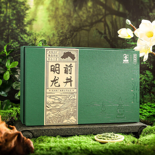 西湖牌2025新茶上市绿茶龙井茶叶明前特级250g礼盒春茶高端午节日送礼