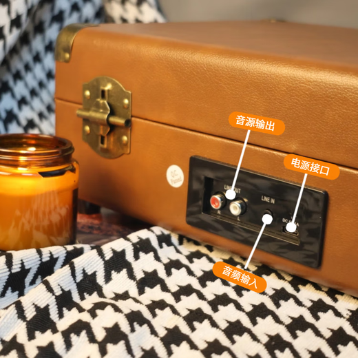 MZELI KING Retro Vinyl Record Player Bluetooth Audio Music Artifact Record Player Birthday Housewarming Wedding Gift Chinese Valentine's Day Gift Can Write Greeting Cards New Generation Dark Night Black