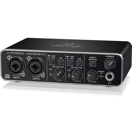 Behringer Behringer UMC202HD sound card professional USB recording external live broadcast karaoke sound card audio interface guitar piano instrument recording