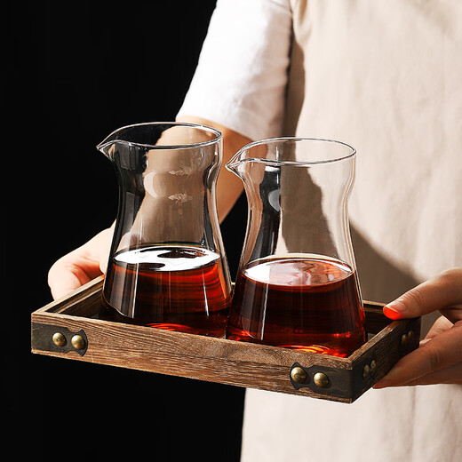 Bincoo coffee sharing pot hand-brewed coffee set glass pot Japanese hanging ear coffee cup cold brew pot tasting cup