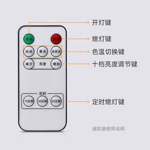 大九卫 台灯充电免打孔镜前灯LED灯条无线自粘手扫感应橱柜灯长条灯带免布线 32cm充电遥控款【常亮+遥控无极调光+磁吸】