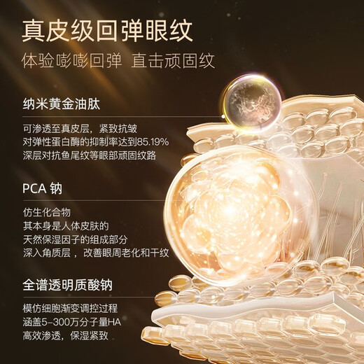 AFU Mummy Anti-Wrinkes Skin Care Set Gold Huile Peptide Matching Light Texture Hydrating Water Lotion Set Cosmetic Gift 4-Pice Set: Water + Essence + Eye Cream + Cream