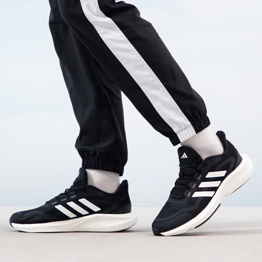 Adidas men and women running shoes summer anti-slip running sneakers IH6038 black size 36 UK3.5