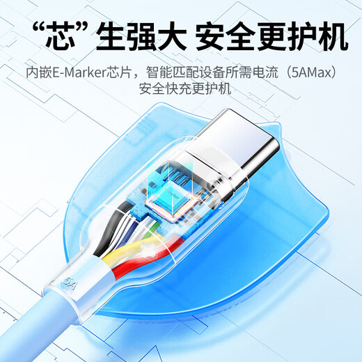 绿联双头Type-C数据线PD100W快充c to c车载充电线Carplay适用苹果iPhone15ProMax/iPad 【樱花粉】2米PD100W