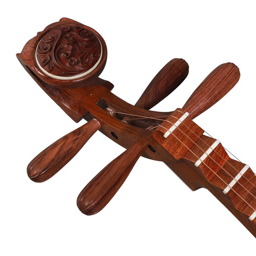 Lehai Pipa professional performance-level big fruit red sandalwood wood log polished pipa instrument 9119