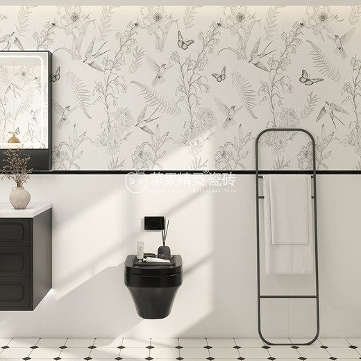 
Apple Elf Ceramic Tiles 600x1200 Flower Tiles Kitchen Bathroom Balcony Floor Tiles French Style Bathroom Wall Tiles Antique Tiles H12605 600x1200mm