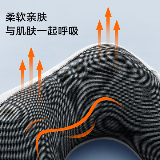Made in Tokyo Swiss Roll Swiss Roll Travel Pillow Memory Foam Aircraft Office Cervical U-shaped Pillow Nap Pillow Gray