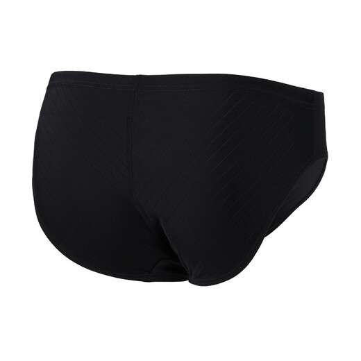 YINGFA Badehose Herren Profi Triangel Wettkampf Training Badehose Drainage gestreift Erwachsene Kinder Jungen Wettkampf Badehose Schwarz XS (Taille 46-50 cm)