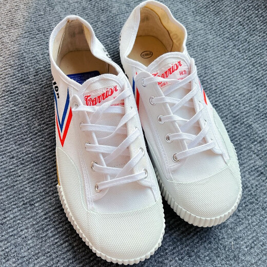 Pull-back shoes classic retro canvas shoes men's shoes women's shoes running shoes track and field shoes training shoes body test shoes WD-2A pull-back WD-2A white 42