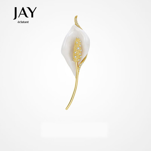 Jay's smooth sailing brooch, high-end women's pin accessories, birthday gift for elder mother and mother-in-law, silver