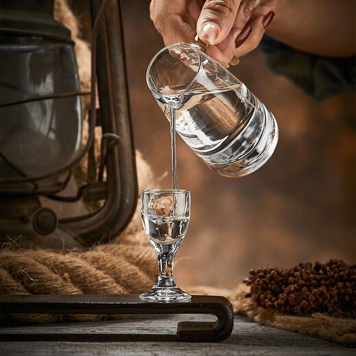 CLITON white wine cup wine pourer household with scale wine jug small wine cup 100ml white wine jug 6-piece set