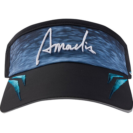 Amadeus Degora Fishing Sunscreen Hollow Top Hat Sunshade Long Tongue Men's Summer Breathable Peaked Hat Luya Fishing Hat Starry Sky Blue One Size