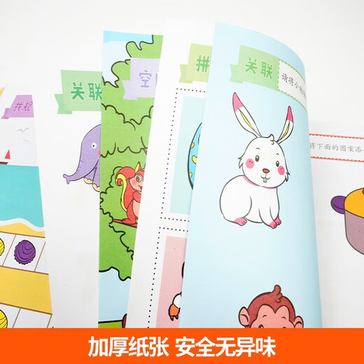 Whole brain thinking game 1010 for 4-5 years old, children's whole brain development thinking logic training book, children's educational early education book, baby's enlightenment cognitive book, cultivating children's concentration, attention, insight, educational connection toys, parent-child enlightenment game book