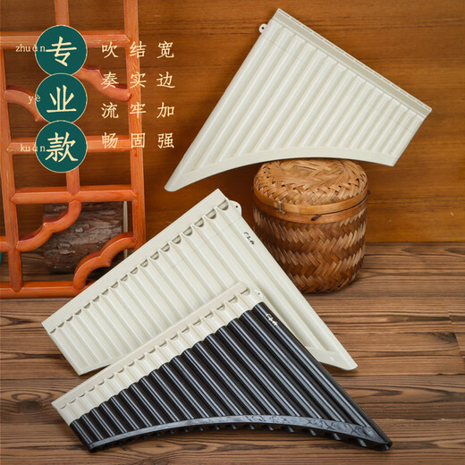 玉竹排笛初学排笛易学成人排箫儿童学生排萧乐器吹管C调 专业款【18管】 深褐色